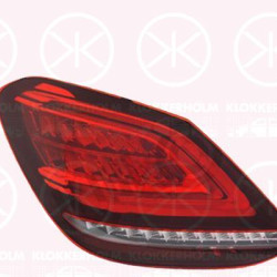 Tail Light Assembly, Left, Trim Level: High-Edition, LED, with bulb holder, with rear fog light, ULO, 2059064503 (MERCEDES), A2059064503 (MERCEDES)