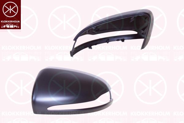 Housing, exterior mirror, w/primer, Right, A0998110200 (MERCEDES), A0998110200 9197 (MERCEDES), A0998110222 (MERCEDES), A09981102229999 (MERCEDES), A0998115000 (MERCEDES), A09981150009999 (MERCEDES)