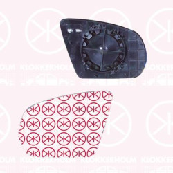 Mirror Glass, exterior mirror, Heatable, Left, Number of pins: 2, 0998100116 (MERCEDES), 0998100900 (MERCEDES), A0998100116 (MERCEDES), A0998100900 (MERCEDES)