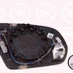 Mirror Glass, exterior mirror, Left, Heatable blind spot mirror, Automatic dimming, 0998100516 (MERCEDES), A0998100516 (MERCEDES)