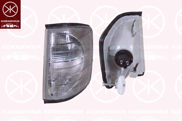 Direction Indicator, with bulb holder, Smoke Grey, Left, N/A (MERCEDES)