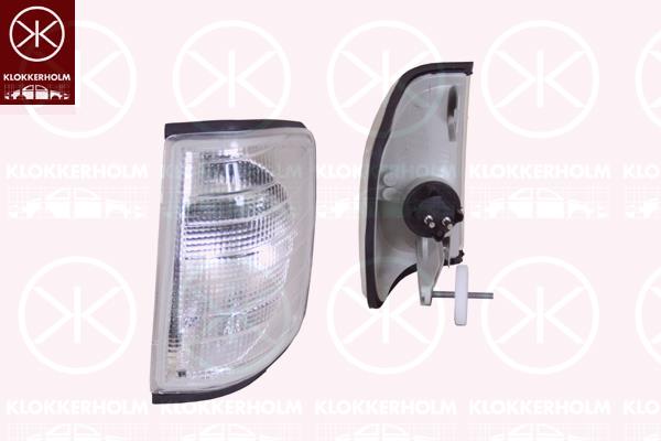 Direction Indicator, with bulb holder, white, Right, 000 820 7821 (MERCEDES), 0008207821 (MERCEDES), A000 820 7821 (MERCEDES), A2018260543 (MERCEDES)