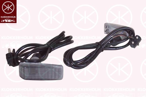 Direction Indicator, with bulb holder, Smoke Grey, lateral installation, N/A (MERCEDES)