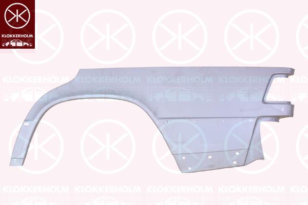 Quarter Panel, Wheel Arch Border, Left Rear, Lower Section, 201 637 0109 (MERCEDES), A 201 637 0109 (MERCEDES), A201 637 0109 (MERCEDES)