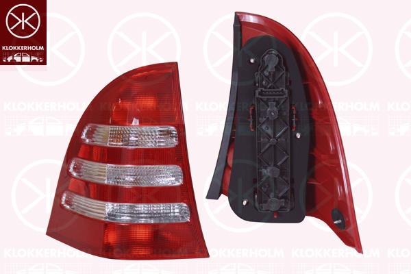 Tail Light Assembly, Left, with bulb holder, Indicator Colour: white, ULO, 203 820 1164 (MERCEDES), 203 820 2364 (MERCEDES), A 203 820 1164 (MERCEDES), A 203 820 2364 (MERCEDES), A203 820 1164 (MERCEDES), A203 820 2364 (MERCEDES)