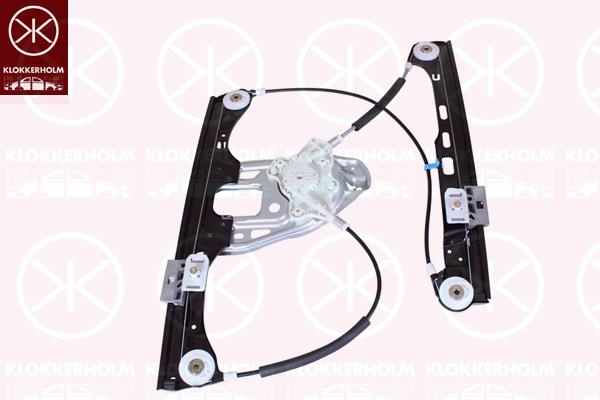 Window Regulator, without electric motor, Electric, Left Front, 203 720 1546 (MERCEDES), A 203 720 1546 (MERCEDES), A203 720 1546 (MERCEDES)