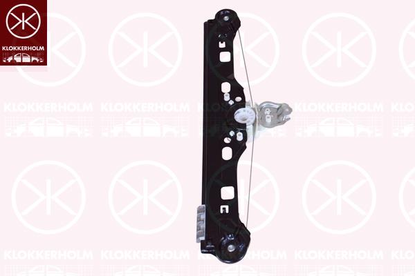 Window Regulator, OE-type, without electric motor, Electric, Left Rear, 203 730 0346 (MERCEDES), A 203 730 0346 (MERCEDES), A203 730 0346 (MERCEDES)