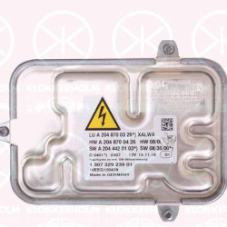 Ballast, gas discharge lamp, for vehicles with dynamic bending light, Bi-Xenon, AL, 1 307 329 239 (MERCEDES), 1 307 329 239 01 (MERCEDES), 204 820 3385 (MERCEDES), 204 870 0326 (MERCEDES), 204 870 0426 (MERCEDES), A1 307 329 239 (MERCEDES), A1 307 329 239 01 (MERCEDES), A204 820 3385 (MERCEDES), A204 870 0326 (MERCEDES), A204 870 0426 (MERCEDES), A2048203385 (MERCEDES)