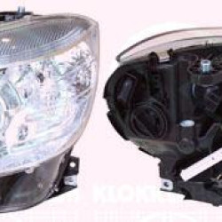 Headlight, H7/H7, with motor for headlamp levelling, AL, Left, 204 820 8361 (MERCEDES), A 204 820 8361 (MERCEDES), A2049065103 (MERCEDES)