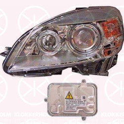 Headlight, with control unit for xenon, D1S/H7, Bi-Xenon, with motor for headlamp levelling, AL, Left, Illuminance [lx]: 37.5, 204 820 0159 (MERCEDES), 204 820 2961 (MERCEDES), A 204 820 2961 (MERCEDES), A204 820 2961 (MERCEDES), A2048200159 (MERCEDES)