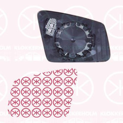 Mirror Glass, exterior mirror, Left, Number of pins: 2, Heatable, Aspherical, 212 810 0121 (MERCEDES), 212 810 1721 (MERCEDES), A 212 810 1721 (MERCEDES), A 246 810 01 21 (MERCEDES), A212 810 0121 (MERCEDES), A212 810 1721 (MERCEDES), A2128101721 (MERCEDES)