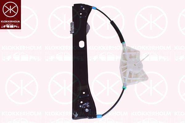 Window Regulator, OE-type, without electric motor, Electric, Left Rear, 2217300146 (MERCEDES), A2217300146 (MERCEDES)