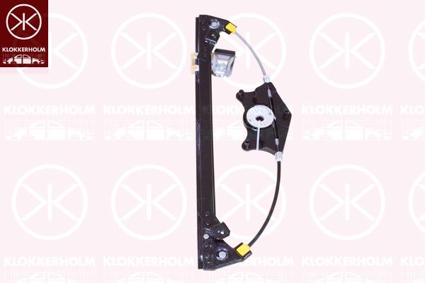 Window Regulator, OE-type, without electric motor, Electric, Left Rear, 2047300779 (MERCEDES)