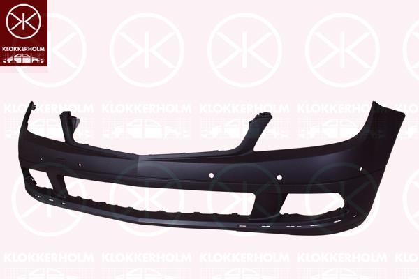 Bumper, Avantgarde, Elegance, for vehicles without daytime running light, Front, w/primer, with hole(s) for parking distance control, 204 880 0940 (MERCEDES), A 204 880 0940 (MERCEDES), A204 880 0940 (MERCEDES)