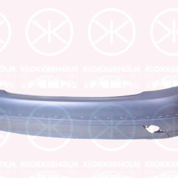 Bumper, w/primer, Elegance/Avantgarde, Rear, with holes/bracket for narrow trim strips, A204 885 10 25 (MERCEDES)