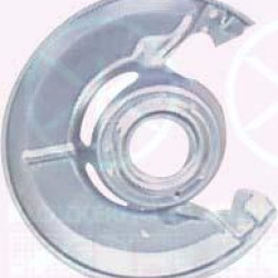 Splash Guard, brake disc, Front Axle Left, Front Axle Right, Diameter 1/Diameter 2 [mm]: 305/57, Zinc-coated, 126 421 0220 (MERCEDES), A 126 421 0220 (MERCEDES), A126 421 0220 (MERCEDES)