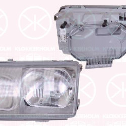 Headlight, H4/H3, for vehicles with headlight levelling, T.Y.C, Left, Illuminance [lx]: 20, 124 820 4961 (MERCEDES), A 124 820 4961 (MERCEDES), A124 820 4961 (MERCEDES)