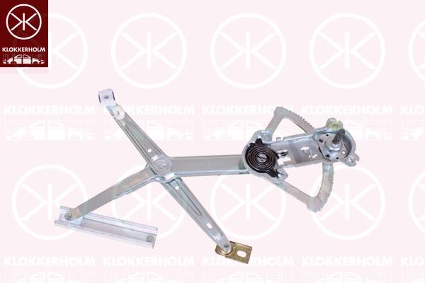 Window Regulator, OE-type, Manual, Right Front, 124 720 18 46 (MERCEDES), 1247200646 (MERCEDES), A124 720 18 46 (MERCEDES), A1247202446 (MERCEDES)