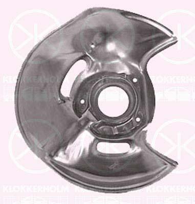 Splash Guard, brake disc, Front Axle Left, Diameter 1/Diameter 2 [mm]: 305/51, Zinc-coated, 124 420 1344 (MERCEDES), A 124 420 1344 (MERCEDES), A124 420 1344 (MERCEDES)