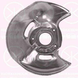 Splash Guard, brake disc, Front Axle Left, Diameter 1/Diameter 2 [mm]: 305/51, Zinc-coated, 124 420 1344 (MERCEDES), A 124 420 1344 (MERCEDES), A124 420 1344 (MERCEDES)