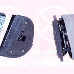 Exterior Mirror, w/primer, for electric mirror adjustment, Plan, Heatable, blue, Left, Number of pins: 5, 210 810 5716 (MERCEDES), A 210 810 5716 (MERCEDES), A210 810 5716 (MERCEDES)