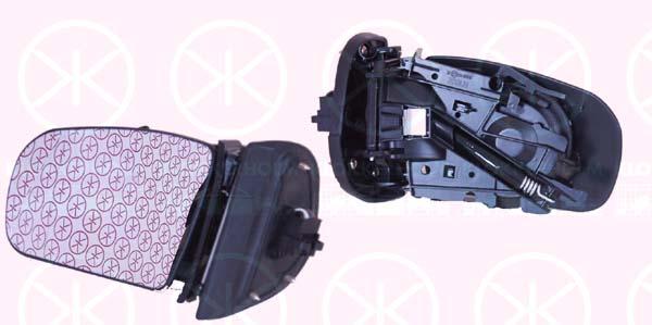 Exterior Mirror, with cable, for electric mirror adjustment, Aspherical, Heatable, Left, Number of pins: 7, 210 810 0176 (MERCEDES), A 210 810 0176 (MERCEDES), A210 810 0176 (MERCEDES)