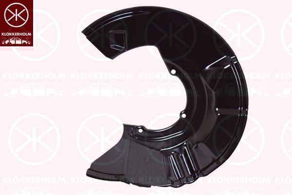 Splash Guard, brake disc, Front Axle Left, for brake disc diameter [mm]: 330, Trim Level: 4-MATIC, 210 421 2720 (MERCEDES), A210 421 2720 (MERCEDES), A2104211420 (MERCEDES), A2104212720 (MERCEDES)