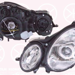 Headlight, H7/H7, with motor for headlamp levelling, Left, Illuminance [lx]: 25, A 211 820 0161 (MERCEDES), A 211 820 0161 64 (MERCEDES)