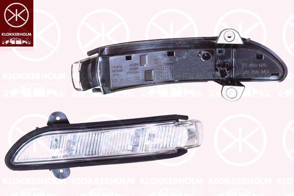 Direction Indicator, Fitting Position: Left Exterior Mirror, LED, 2198200521 (MERCEDES), A2118201121 (MERCEDES), A2198200521 (MERCEDES)