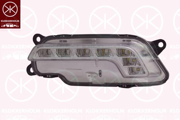 Daytime Running Light, Sport, Left, Shape: angled, LED, 212 820 0756 (MERCEDES), A 212 820 0756 (MERCEDES), A212 820 0756 (MERCEDES), A2128200756 (MERCEDES)