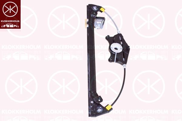 Window Regulator, without electric motor, Electric, Left Rear, 2127301779 (MERCEDES)