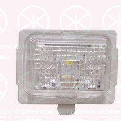 Licence Plate Light, LED, LED Colour: white-transparent, 2218200856 (MERCEDES), A2218200856 (MERCEDES)