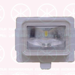 Licence Plate Light, LED, Smooth, LED Colour: white-transparent, 0999067000 (MERCEDES), A0999067000 (MERCEDES)