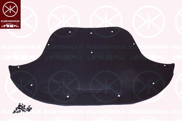 Engine Compartment Noise Insulation, Centre Section, Fitting Position: Bonnet, 212 682 0126 (MERCEDES), A212 682 0126 (MERCEDES)