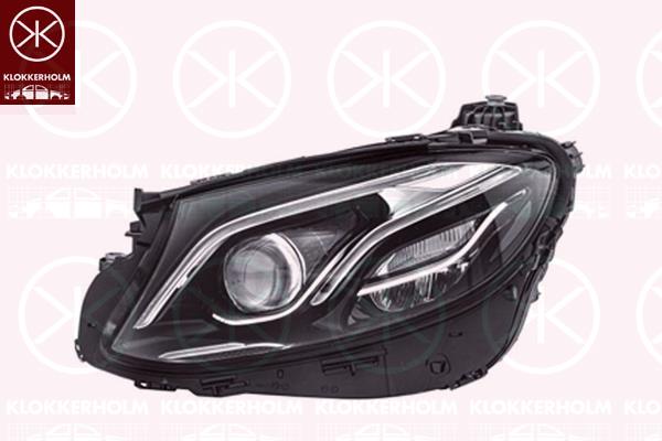 Headlight, Left, LED, with lettering: Multibeam LED, without lettering: Mercedes Benz, without LED control unit for indicators, without LED control unit for low beam/high beam, without LED control unit for daytime running-/position ligh, Hella, 2139067101 (MERCEDES), A 213 906 71 01 (MERCEDES), A2139067101 (MERCEDES)