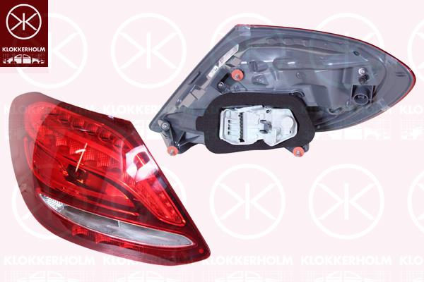 Tail Light Assembly, Left, LED, W16W, PY21W, AL, 2139061500 (MERCEDES), A2139061500 (MERCEDES)