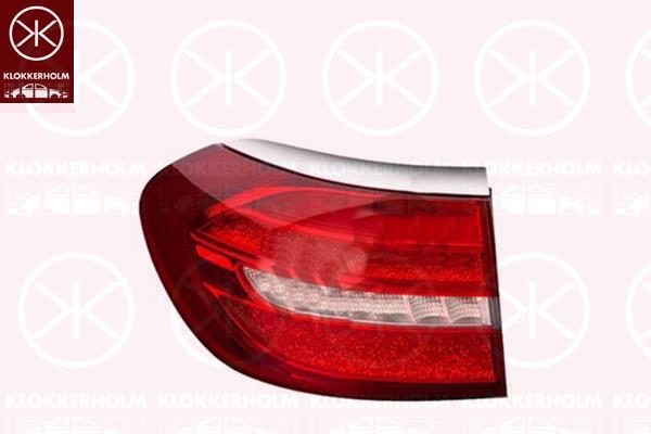 Tail Light Assembly, Left, Outer section, LED, Model Year to: 2020, ULO, 2139068700 (MERCEDES), A2139068700 (MERCEDES)