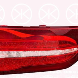 Tail Light Assembly, Left, Inner Section, LED, with rear fog light, Model Year to: 2020, ULO, 2139069500 (MERCEDES), A2139069500 (MERCEDES)