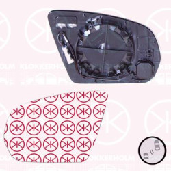 Mirror Glass, exterior mirror, Left, Automatic dimming, Heatable blind spot mirror, Number of pins: 6, Aspherical, 0998109102 (MERCEDES), A0998109102 (MERCEDES)