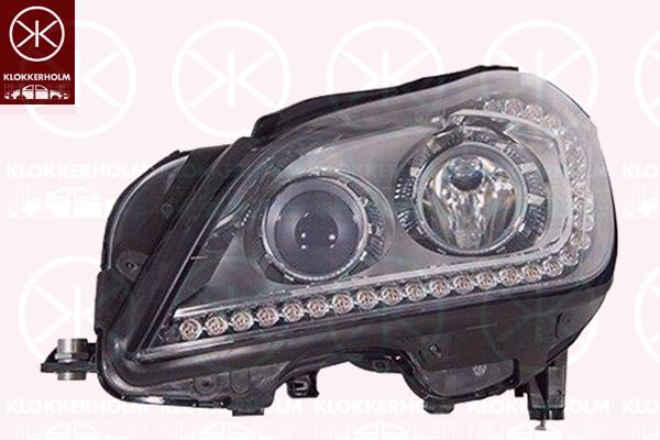 Headlight, Left, Bi-Xenon, without lettering: Mercedes Benz, without control unit for Xenon, with motor for headlamp levelling, with daytime running light (LED), AL, 2188201559 (MERCEDES), 2188204161 (MERCEDES), 2188208361 (MERCEDES), A2188201559 (MERCEDES), A2188204161 (MERCEDES), A2188208361 (MERCEDES)