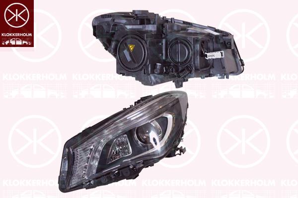 Headlight, Left, Bi-Xenon, D3S/H7, without control unit for Xenon, with motor for headlamp levelling, AL, 1178204061 (MERCEDES), 1179065700 (MERCEDES), A 117 820 4061 (MERCEDES), A1178204061 (MERCEDES), A1179065700 (MERCEDES)