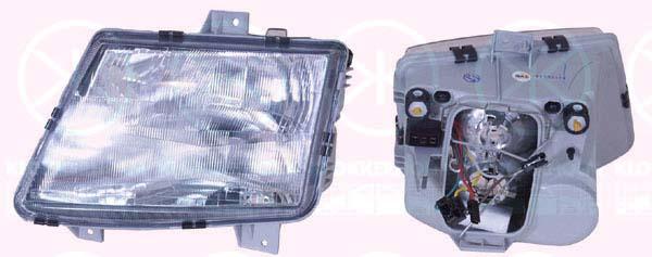 Headlight, H4/H1, for vehicles without headlight levelling, Left, Illuminance [lx]: 12.5, 638 820 1961 (MERCEDES), A 638 820 1961 (MERCEDES), A638 820 1961 (MERCEDES)