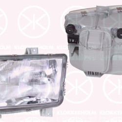 Headlight, H4/H1, for vehicles with headlight levelling (hydraulic), Valeo, Right, Illuminance [lx]: 17.5, 638 820 0161 (MERCEDES), 901 820 0261 (MERCEDES), A 638 820 0161 (MERCEDES), A 901 820 0261 (MERCEDES), A638 820 0161 (MERCEDES), A901 820 0261 (MERCEDES)