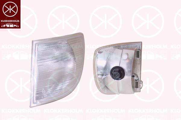 Direction Indicator, with bulb holder, white, Left, 638 820 0821 (MERCEDES), A 638 820 0821 (MERCEDES), A638 820 0821 (MERCEDES)