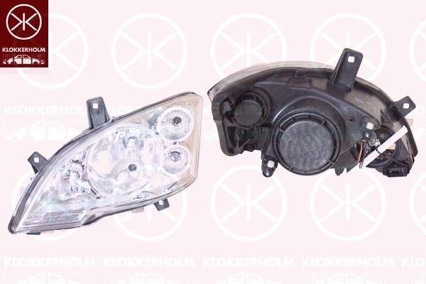 Headlight, H7/H7/H7, with motor for headlamp levelling, Hella, Right, 639 820 1961 (MERCEDES), A 639 820 1961 (MERCEDES), A639 820 1961 (MERCEDES)