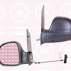 Exterior Mirror, Electronically foldable, for electric mirror adjustment, Aspherical, Heatable, Left, 639 810 6316 (MERCEDES), A 639 810 6316 (MERCEDES), A639 810 6316 (MERCEDES)