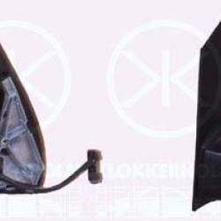 Exterior Mirror, Right, for electric mirror adjustment, Electronically foldable, Heatable, Aspherical, w/primer, 6398104816 (MERCEDES), 8101019 (MERCEDES), A0008101019 (MERCEDES), A6398103416 (MERCEDES), A6398104816 (MERCEDES), A8101019 (MERCEDES)