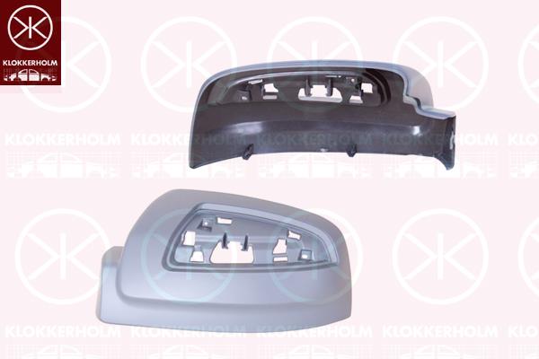 Housing, exterior mirror, Left, w/primer, 0008111222 (MERCEDES), A0008111222 (MERCEDES)