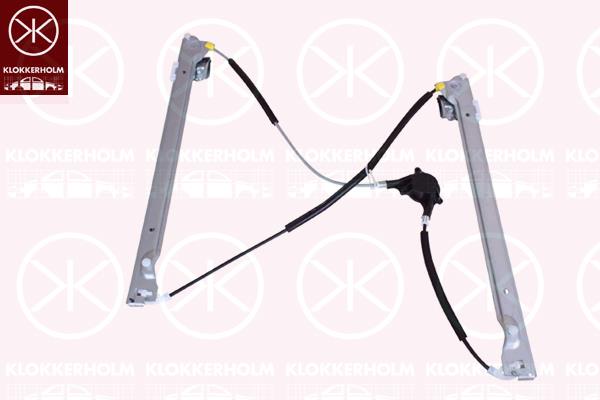 Window Regulator, Bosch-Type, without electric motor, Electric, Left Front, 639 720 0046 (MERCEDES), A 639 720 0046 (MERCEDES), A639 720 0046 (MERCEDES)