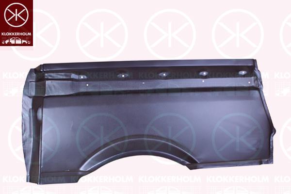 Quarter Panel, Axle Distance [mm]: 3200, Left, Wheel Arch Border, Upper section, Repair Panel, 